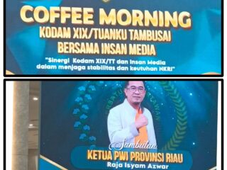 Ketua PWI Riau Dorong Sinergi Media dan Kodam, Sambut Kepemimpinan Baru yang Lebih Humanis