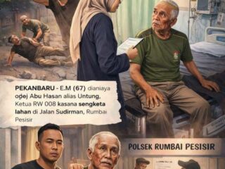 Diduga Aniaya Warga Lansia 67 Tahun, Oknum Ketua RW Dilaporkan ke Polisi Terkait Sengketa Lahan di Rumbai Pesisir