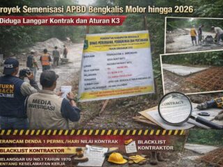 Proyek Semenisasi APBD Bengkalis Molor hingga 2026, Diduga Langgar Kontrak dan Aturan K3