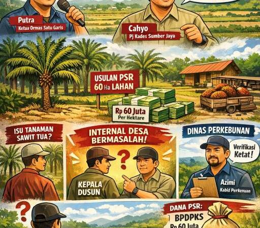 PSR Desa Sumber Jaya Disorot, Pj Kades Desa Sumber Jaya Akui Tak Pernah Terima Laporan Kadus soal Usulan ±60 Hektare Lahan 